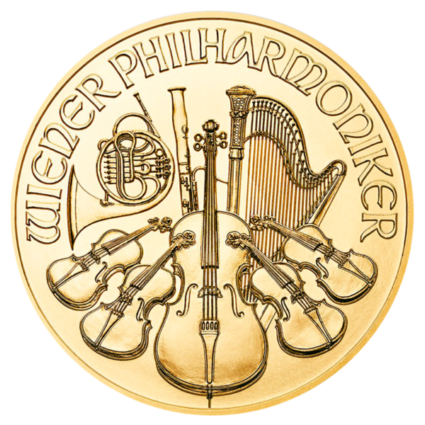 Wiedeńscy Filharmonicy 1/4 oz 999,9 Gold Münze Österreich