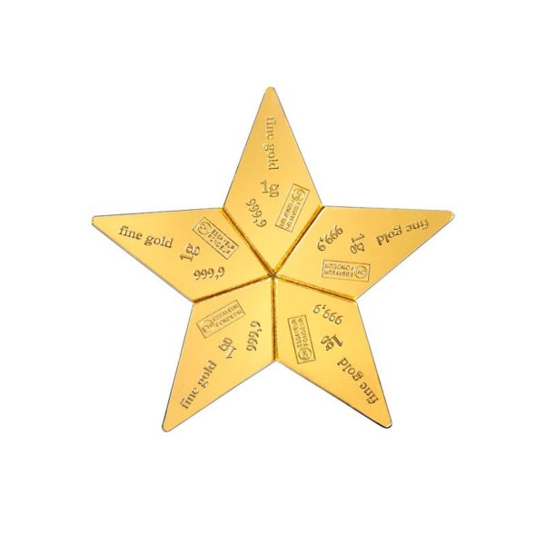 5 x 1 g CombiBar Star Booklet złota sztabka LBMA Valcambi