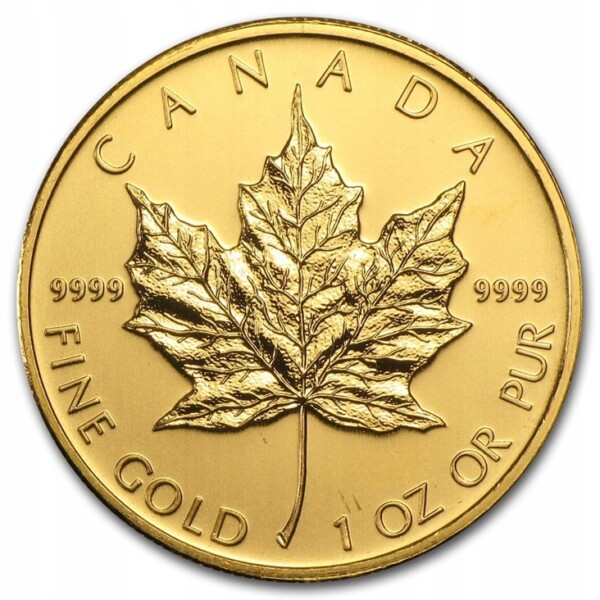 Kanadyjski Liść Klonu 1 oz złota II obieg - 24h