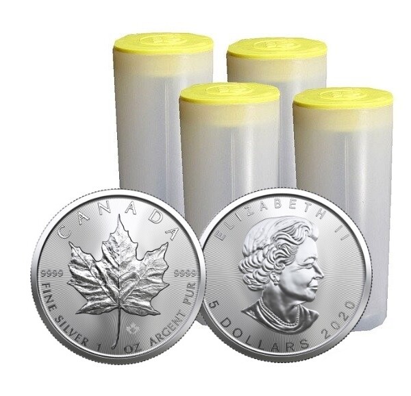 Kanadyjski Liść Klonu 1 oz srebra x 100 szt