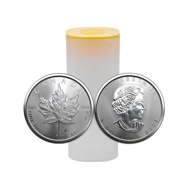 Kanadyjski Liść Klonu 1 oz srebra x 25 szt