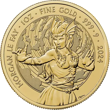 Zdjęcie Złota moneta - Mity i Legendy: Morgan Le Fay 1 oz