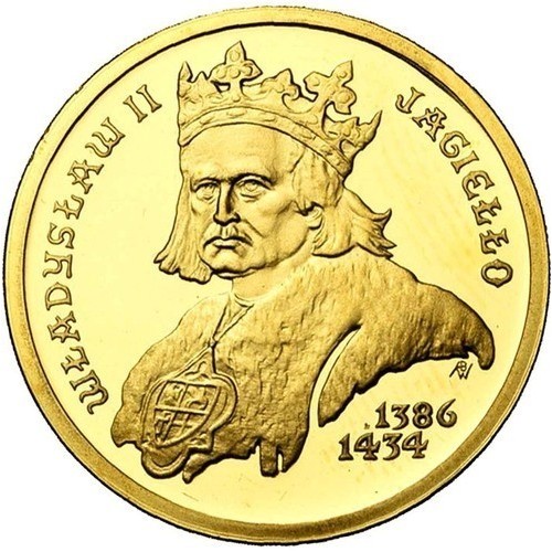 Złota moneta NBP Władysław II Jagiełło 100 zł - 24h