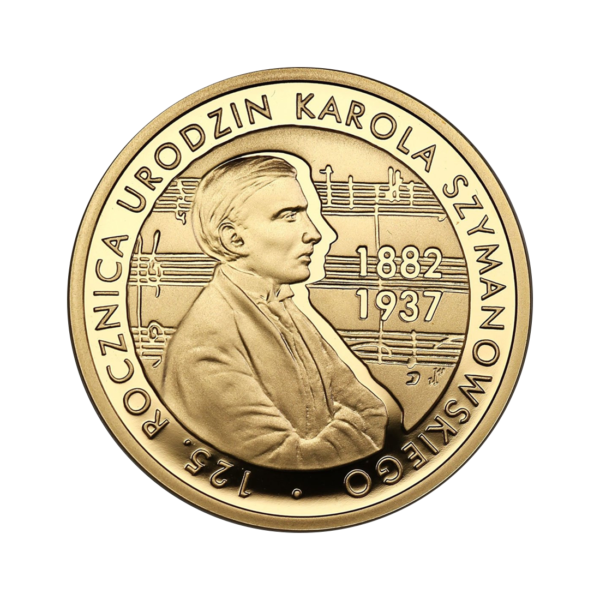 Złota moneta NBP 125. rocznica urodzin Karola Szymanowskiego 200 zł - 24h