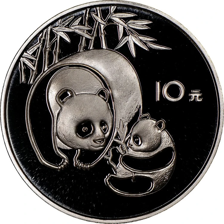 Srebrne monety Chińska Panda