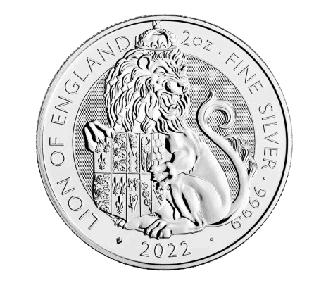 Bestie Tudorów Lew Anglii 2 oz srebra - 24h